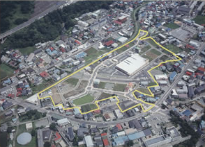 都留市田原土地区画整理事業